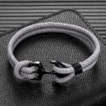 Men's Anchor Bracelet - Stylish Design Jewelry for Men - Silver